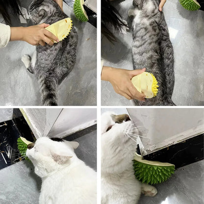 Groom Guru: Multifunctional Cat Scratcher and Grooming Tool